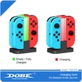 thumbnail image 1 of DOBE Station de Recharge RVB à 4 Ports pour Nintendo Switch Joy-Cons - Station de Charge Lumineuse LED Colorée, Accessoire de Jeu à Recharge Rapide, 1 of 5