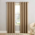thumbnail image 1 of Sun Zero Grant Barrow Energy Efficient Built-In Metal Grommets Curtain Panel, 54 Inch By 84 Inch, Beige, 1 of 1
