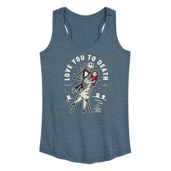 The Nightmare Before Christmas - Love To Death - Women's Racerback Graphic Tank