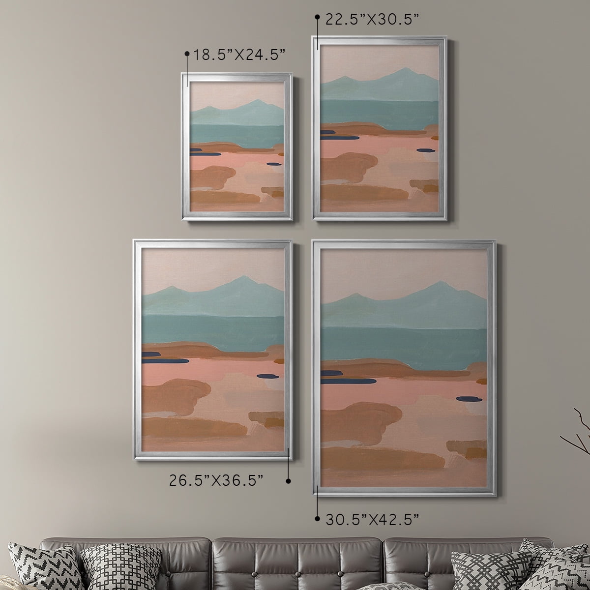 Desert Sunrise II Premium Framed Print, in Gold, Black, or Silver - Ready to Hang