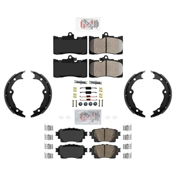 For Lexus IS350 2021-2023 All Wheel Drive Disc Brake Pads Parking Shoe Kit