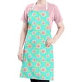 thumbnail image 5 of Pioneer Flower Floral Print Pattern Apron for Women and Men, Cotton Linen Waterproof with Pockets, Adjustable, 33x27 Inch for Kitchen, Gardening, BBQ, Salon, 5 of 6