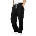 thumbnail image 5 of Tween Girl Sweatpants Wide Leg Baggy Joggers Casual Long Trousers with Pockets Tween Girl Pants 11-12 Years, 5 of 5