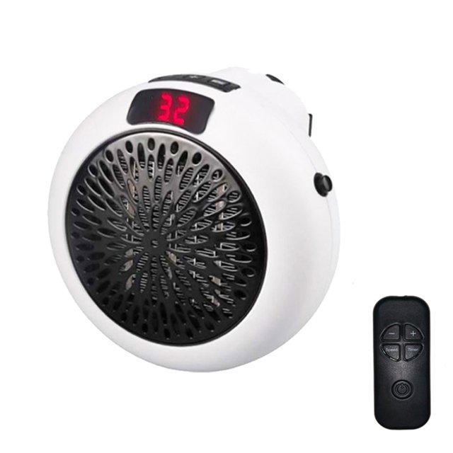 CAROOTU Portable Heater Household Home Plug In Small Heater with Remote Control Office Dorm Heating