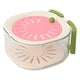 thumbnail image 3 of Cesta de drenaje de frutas con asa plegable, colador de verduras reutilizable, contenedor para guardar Rosa, 3 of 9