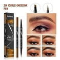 thumbnail image 6 of 2-in-1 Microblading Eyebrow Pen Last All-Day Eyebrow Pencil Magical Waterproof Eye Brow Pencils with 4-Fork-Tip & Precise Brush-Tip for Natural Hair Like Strokes (Gray), 6 of 10