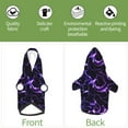 thumbnail image 6 of Fotbe Galaxy Lightning Print Small Dog Sweater Hoodies Pet Grey Hooded Soft Fleece Sweatshirts with Pocket Fall Winter Puppy Cat Sweaters Warm Clothes-Medium, 6 of 7