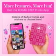 thumbnail image 4 of KODAK Barbie x Step Slim Wireless Instant Portable Photo Mobile Printer – Full Color Prints in Zink 2x3” Sticky-Backed Photos from iOS & Android Devices Via Bluetooth in The App – Iconic Style, 4 of 5