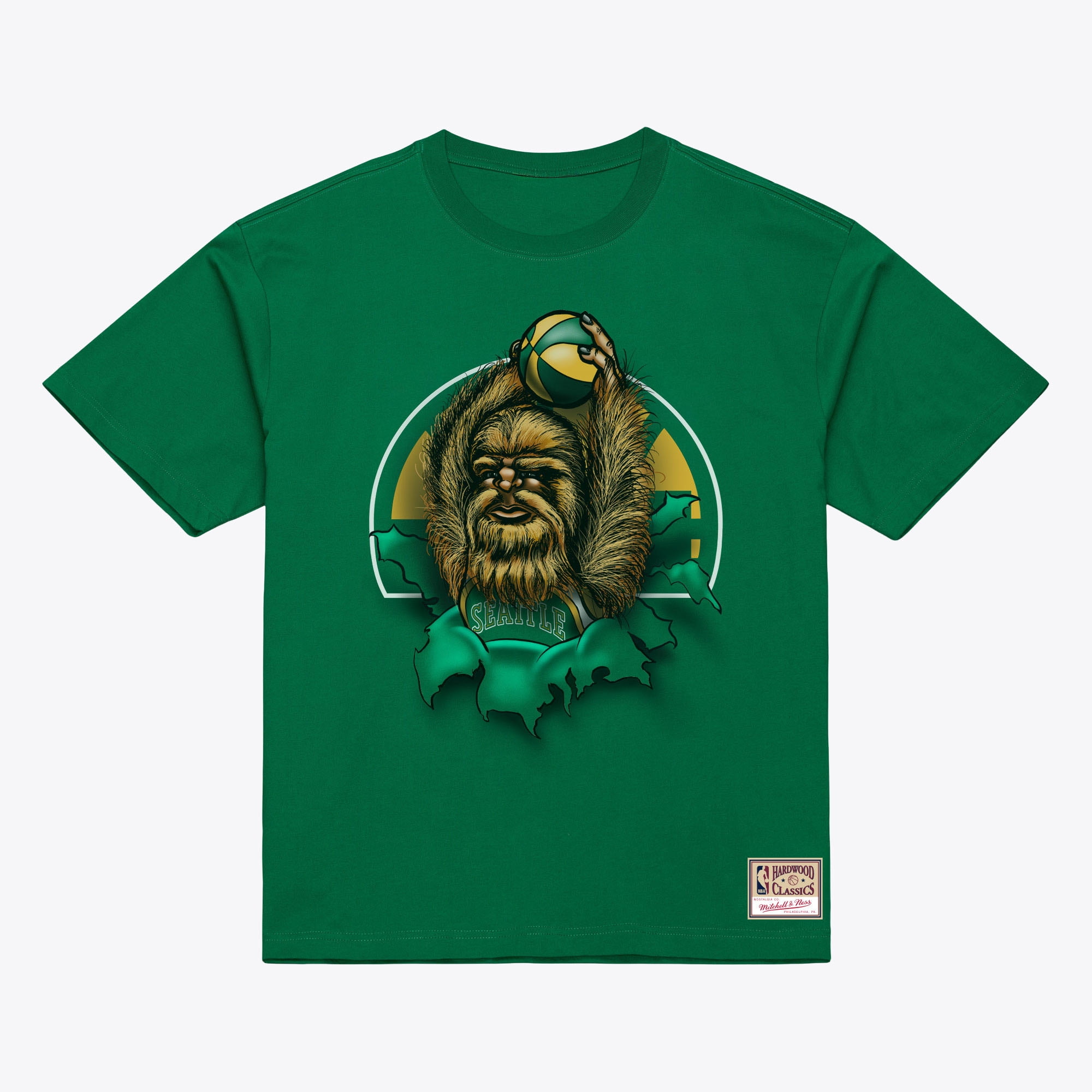 Men's Mitchell & Ness Green Seattle SuperSonics Breakthrough T