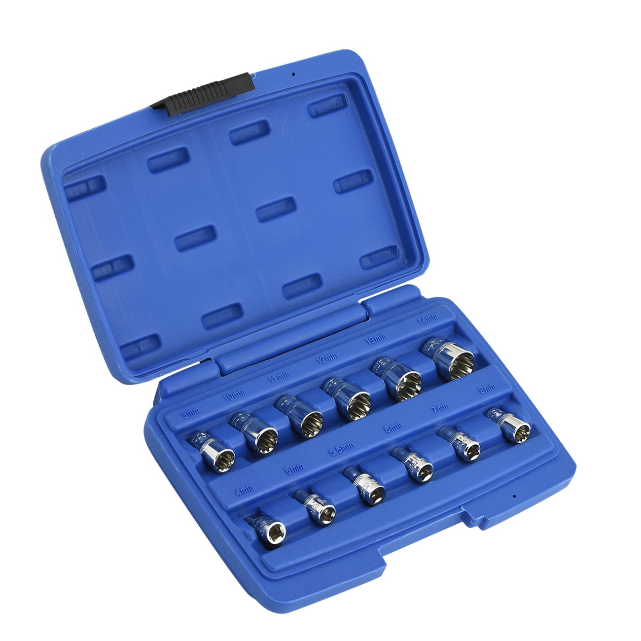 Neiko 12-Piece 1/4-Inch Drive Octa-Metric Spline Socket Set