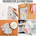 thumbnail image 7 of SKYSONIC 4 PCS Kitchen Dish & Tea Towels, Colorful Flowers Reusable Cloths for Cooking and Drying Dishes for Home Kitchen Cleaning, 28"x18", 7 of 7