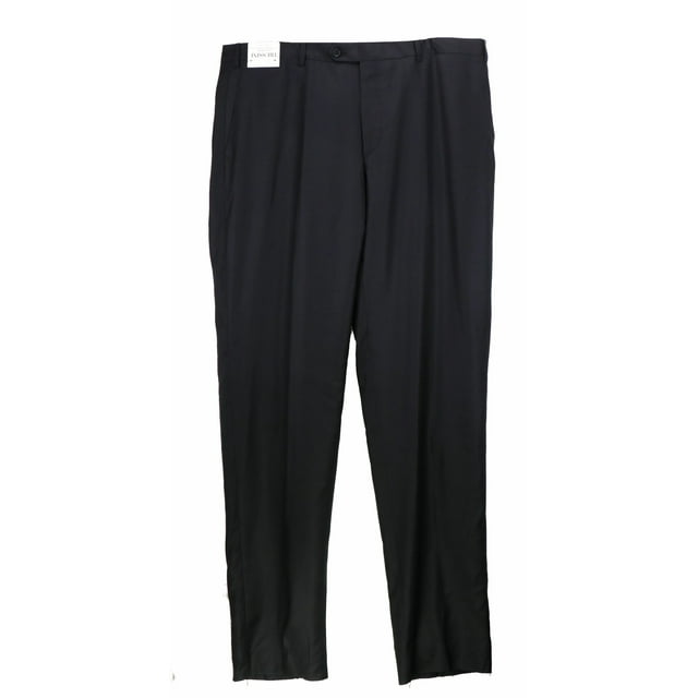 Trussini Men's Midnight Linea Nuova Wool Dress Pant - 58