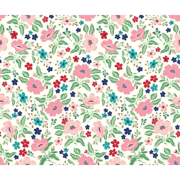 The Pioneer Woman Evie Peel & Stick Wallpaper, Multicolor, 18" x 18.86'