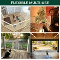 thumbnail image 4 of FXW Dog Gate Extra Wide Designed for Indoor Use, Adjustable Width Up to 219-inch Wide (32" H 8 Wire Panels for Small and Medium Dogs), White, 4 of 6