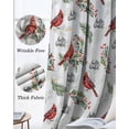 thumbnail image 3 of Cardinal Bird Blackout Curtains for Bedroom Living Room Darkening Curtains 63 Inches Long Berry Holly Branches Winter Plants Window Curtain 2 Panels Set Window Treatment Grommet Drapes 52"x63", 3 of 9