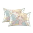 thumbnail image 2 of Dailycode Satin Pillow Case Queen Silk Pillow Cover for Hair and Skin Envelope Closure Cute Anime Schoolgirl 20"x30", 2 of 9