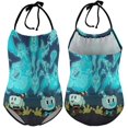 thumbnail image 6 of The Cuphead Show Season Children's One-piece Swimwear Halterneck Swimsuit Summer Beach Girl's Bathing Suits Breathable Beachwear, 6 of 7