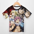 thumbnail image 3 of Fairy Tail Kids Short Sleeve Tee Shirt Novelty Crewneck T-Shirts Unisex Summer Blouse Tops for Boys Girls 100CM, 3 of 8