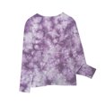 thumbnail image 5 of Cethrio Long Sleeve Tops for Girls, Casual Crew Neck Tie Dye Pullover Kids Clothes Multicolor Size 4-5 T, 5 of 6