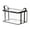 Style A, variant on Storage Bin, Thickened Transparent Black Trim Medium Size 1 Pack, Portable Zipper Closure with Carry Handles for College Dorm Closet Organization Clothes Storage Moving Packing