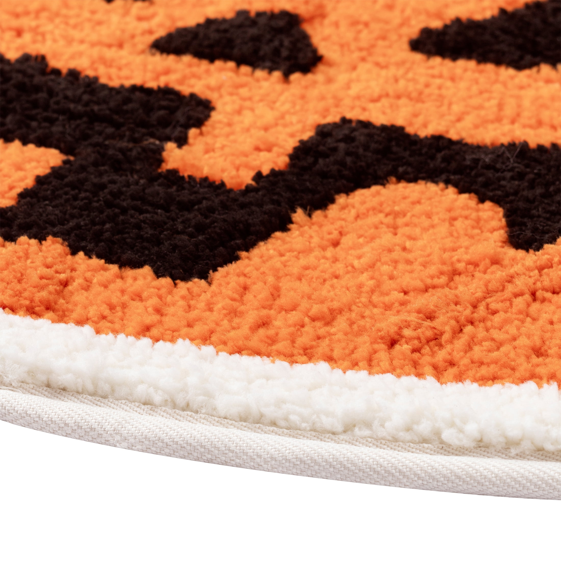Way to Celebrate! Orange Pumpkin Shaped Bath Rug, 17" x 24"