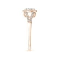thumbnail image 3 of ANGARA Natural 0.11 Ct. Diamond Halo Engagement Ring in 14K Rose Gold for Women (Ring Size: 12), 3 of 9