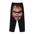 thumbnail image 3 of Lsque Chucky Print Women's Pajama Pants, Lounge Pant - Comfortable Home Wear,Elastic Waistband, Stylish Design-Medium, 3 of 9