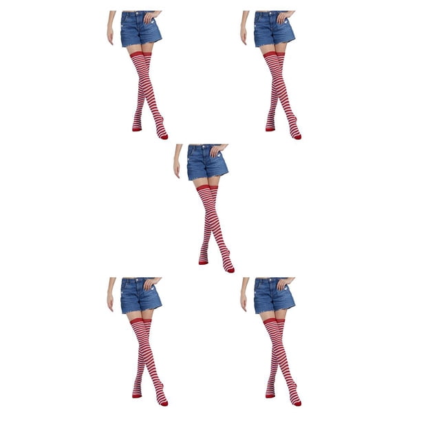 Medias pantimedias sin costuras Qarigey tipo 25 Rayas Iris juego de rol Cosplay carnaval niñas fiesta