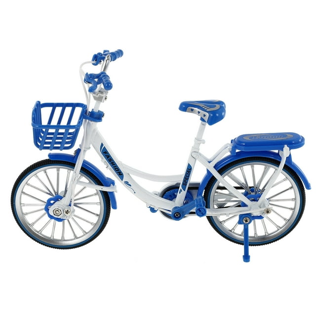 Miangastore Vélo Miniature de Simulation en Plastique Bleu 1 Ensemble 7.9x4.7 Po