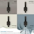 thumbnail image 6 of Amerock Granlyn Transitional Double Prong Oil-Rubbed Bronze Wall Hook, 6 of 9