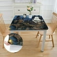 thumbnail image 2 of Acheng Gothic Architecture Square Tablecloth with Elastic Edge 100% Polyester Fiber 46*46, 2 of 8