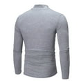 thumbnail image 3 of Mgmyaa Men's Stretch Mock Neck Long Sleeve T-Shirt Thermal Base Layer Slim Fit Pullover Undershirt Casual Wear, 3 of 3
