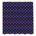 thumbnail image 2 of Ambesonne Moon Phase Shower Curtain, Cartoon Crescent Print, 69"Wx75"L, Indigo Peach and Plum, 2 of 4