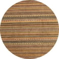 thumbnail image 1 of Ahgly Company Indoor Round Abstract Dark Sienna Brown Abstract Area Rugs, 8' Round, 1 of 6
