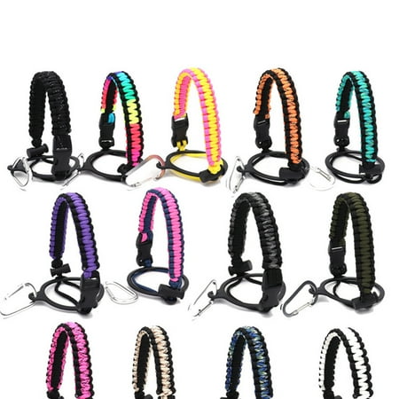 Paracord Handle Water Bottle Strap Portable Travel Bottle Rope Handle for Outdoor Camping Hiking ( )