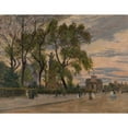 thumbnail image 2 of Georges-Émile Carette 24x19 Gold Ornate Framed and Double Matted Museum Art Print Titled - Carroussel, 2 of 4