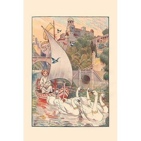 A Pleasant Voyage Poster Print By H M Brock 18 X 24 Walmart Com Walmart Com