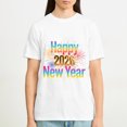 thumbnail image 5 of Happy New Year T-Shirt, 100% Cotton Made Comfy Fabric, 2026 New Year's T-shirt, White 3XL, 5 of 6