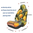thumbnail image 3 of Fotbe Retro Warm Lemon Flower Funda para Asiento de Auto con Estampado – Impermeable y Antisudor – Ajuste Universal, Lavable a Máquina, Antideslizante (1 Pieza), 3 of 5