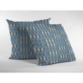 thumbnail image 2 of Square Spades Indoor/Outdoor Fabric Pillow in Light Blue Cream 18x18, 2 of 5