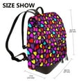 thumbnail image 2 of Yiaed Colorful Hearts Print Laptop Backpack for Women Slim Computer Bag Work Travel College Backpack Purse Fits 14 Inch Notebook, 2 of 4