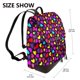 thumbnail image 2 of Balery Colorful Hearts Mochila de Cuero para Mujeres, Gran Capacidad, Bolsa de Viaje Multifuncional, Mochila de Cuero y Bolsa de Hombro para Mujeres, 2 of 4