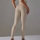 thumbnail image 3 of Pantalones de yoga ajustados de talle alto con efecto lifting para mujer, de punto sin costuras y jacquard de lunares - Nailon/spandex, para deporte/fitness - Tallas S a L, 3 of 7