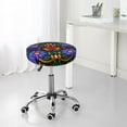 thumbnail image 7 of Naloa Colorful Floral Round Bar Stool Cushion Cover 12-14 inch, Fits Kitchen, Office, Restaurant Chairs - 12 inch, 7 of 7