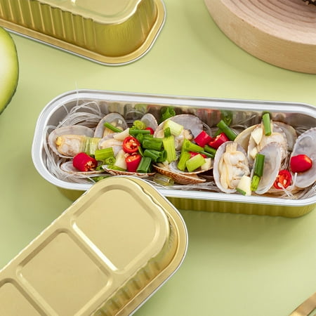 

GLFSIL 10pcs Tinfoil Cup Baking Cake Box Baking Cup Air Fryer Pudding Grill Cake Cup