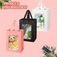 thumbnail image 3 of 5/10pcs transparent PVC flower bag, wedding birthday home party gift handbag, gift box, 3 of 10