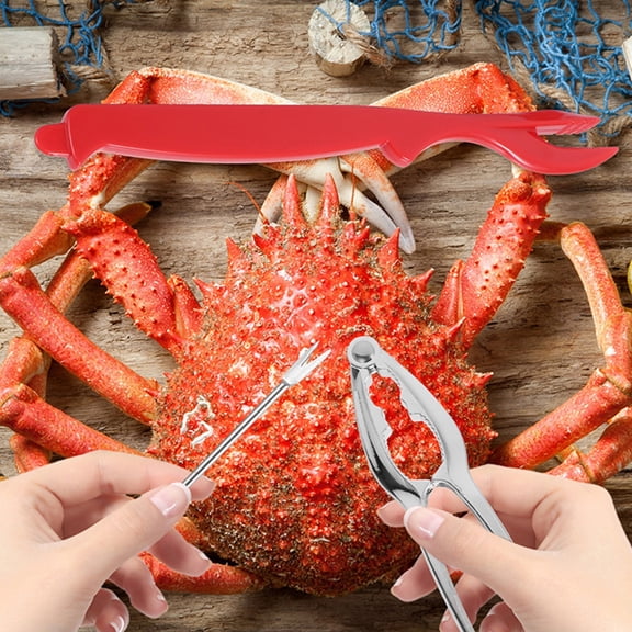 SOPOTUTU Stainless Steel Seafood Nut Picks 12PCS Shellfish Crab Set