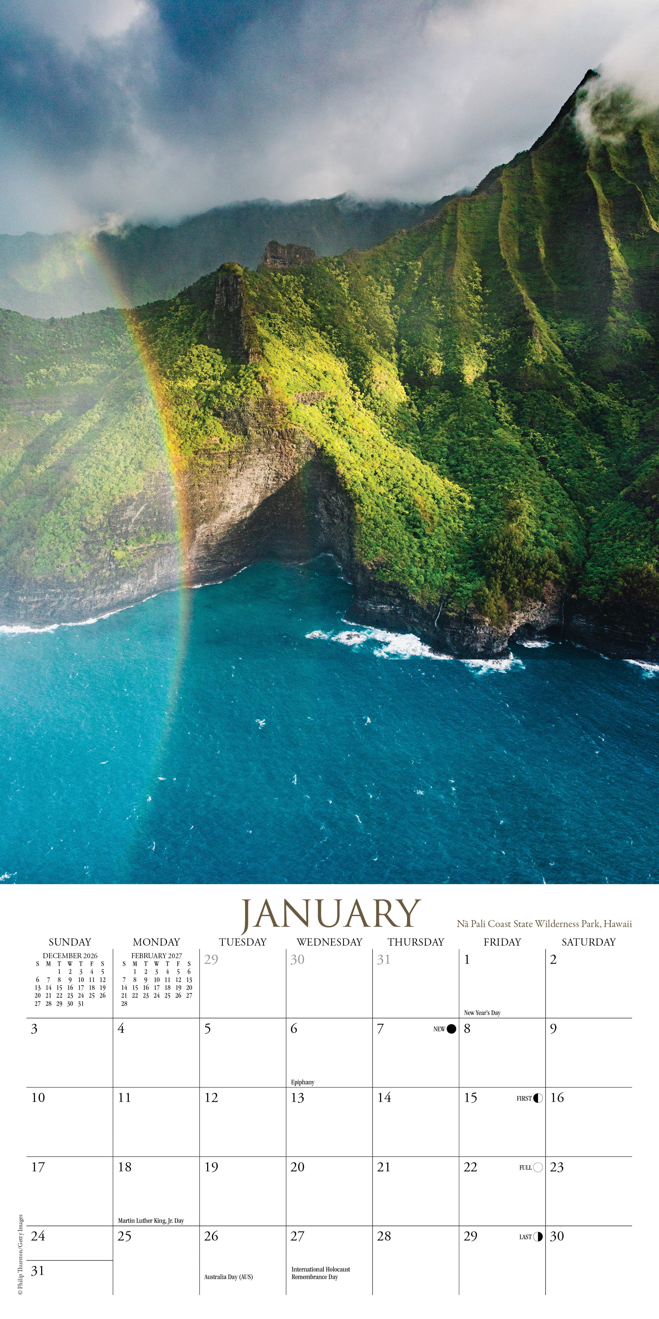 Willow Creek Press, Scenic America 2027 Mini Wall Calendar