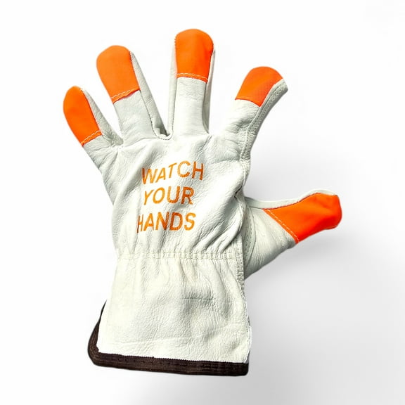 MCR Safety 3215HVI Leather Drivers Work Gloves CV Grade Cow Grain Leather Watch-size-SMALL