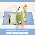 thumbnail image 5 of Yellow Dandelion Drawing 9.8x7.1in Water Resistant Binder Pouch, 3-Ring Compatible, Transparent Front, 5 of 6